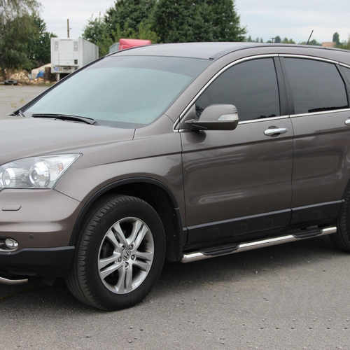 Бічні труби B2 для Renault Logan MCV 2013+, (2шт, нерж) 60мм