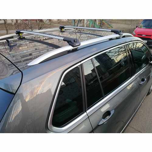  Багажник на рейлінги Mercedes GLE X167 19+ Turtle AIR1, сірий (2шт.)