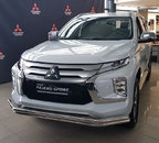 Захист переднього бампера подвійний для Mitsubishi Pajero Sport 2020+
