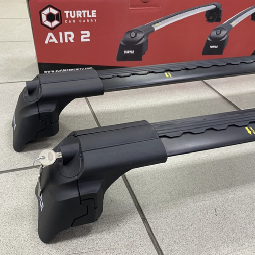 Багажник на кришу Turtle Air 2 для Jeep Grand Cherokee 2011+, чорний (2шт)
