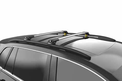  Багажник на рейлінги Renault Duster 2014-2017 Turtle AIR1, сірий (2шт.)