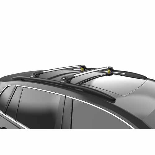  Багажник на рейлінги Mercedes GLE X167 19+ Turtle AIR1, сірий (2шт.)