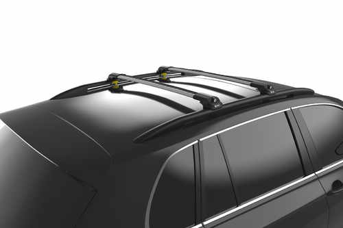 Багажник на рейлінги Renault Duster 2014-2017 Turtle AIR1, сірий (2шт.)