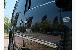 Хром молдинг дверний Carmos для VW Caddy 2004-2015 (довга база)