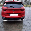 Захист заднього бампера подвійний для Kia Sportage 2016-2021