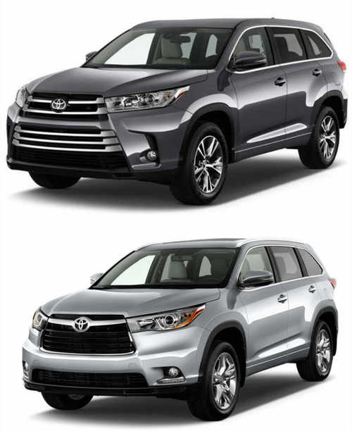Бризковики Toyota Highlander XU50 2014-2020, (4шт.)