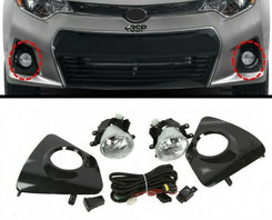 Противотуманные фары Toyota Corolla USA S SE 2014-2016 (установочный комплект)
