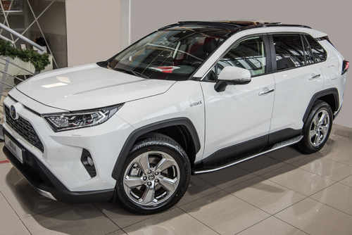 Пороги підніжки оригінальний стиль Toyota RAV4 2019+ тип 2