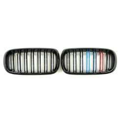 Решітка радіатора ніздрі BMW X5 Series F15 2013-2018 рік Чорний Глянець Триколор