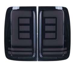 Задние светодиодные LED фонари черные для Volkswagen Amarok 2009+