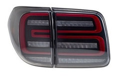 Задняя оптика LED для Nissan Patrol Y62 2010- (красно-черная)