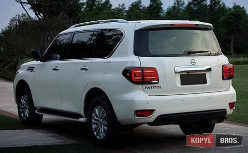 Задняя оптика LED для Nissan Patrol Y62 2010- (тонована)