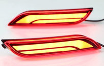 Катафоти в задній бампер LED для Toyota Camry XV70 2018- (3 режими)