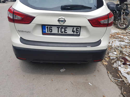Накладка на задній бампер (ABS) для Nissan Qashqai 2014-2017