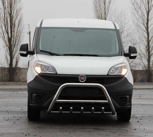 Кенгурятник з перемичкою і грилем D60 для Opel Movano 2010-