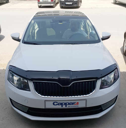 Дефлектор капота (EuroCap) для Skoda Octavia III A7 2013-2017