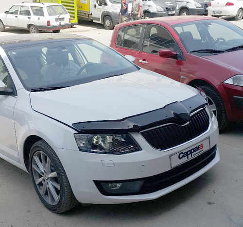 Дефлектор капота (EuroCap) для Skoda Octavia III A7 2013-2017