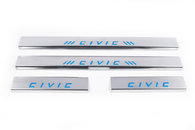 Накладки на пороги сині (4 шт) для Honda Civic 1995-2001