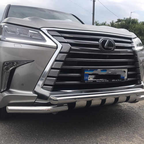 Захист переднього бампера Lexus LX (2015-) (подвійний) Shark