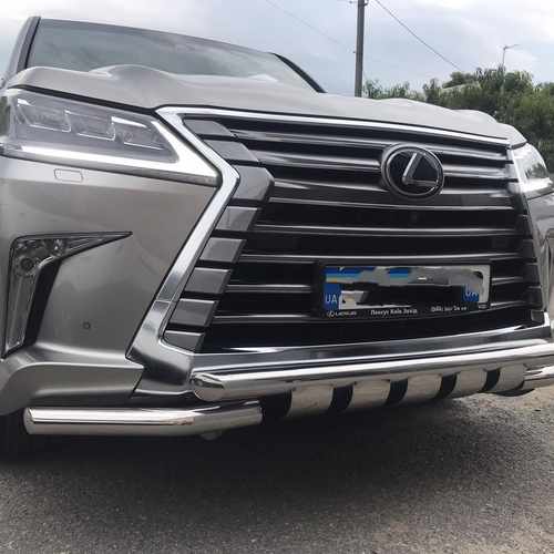 Захист переднього бампера Lexus LX (2015-) (подвійний) Shark