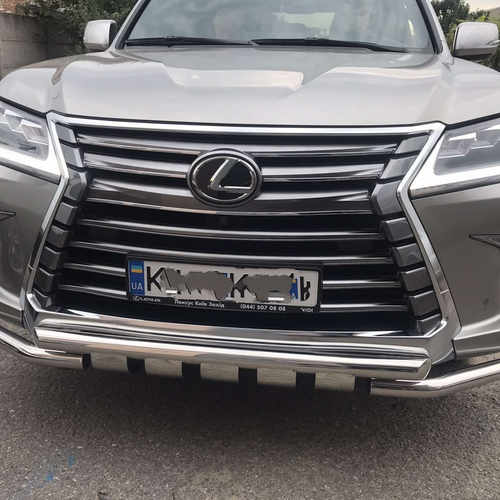 Захист переднього бампера Lexus LX (2015-) (подвійний) Shark
