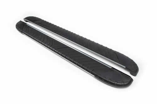  Бокові пороги Bosphorus Grey коротка база до Opel Vivaro 2001-2015 , (2 шт., алюміній)