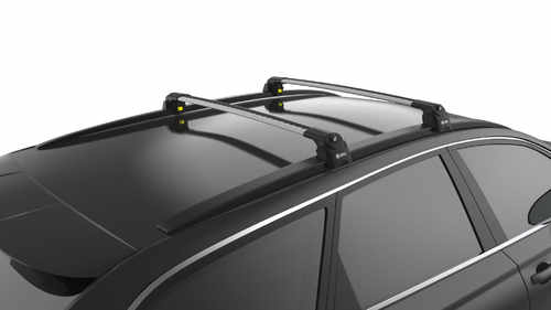 Багажник на кришу Turtle Air 2 для Chery Tiggo 7 Pro 2020+, сірий (2шт)