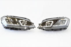 Передние фары для VW Golf 7 2012-2017 в стиле рейсталинга 2017-2020