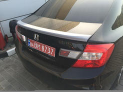 Спойлер ліп багажника Honda Civic 2012-2015 ABS пластик