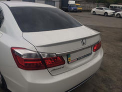 Спойлер ліп багажника Honda Accord CL 9 2013-2017 ABS пластик под під фарбування
