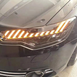 Передние фары FULL LED черные  тюнинг ZH для Audi A6 C7 2012+