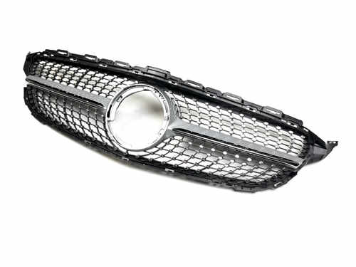 Решітка радіатора Diamond Silver Mercedes C-Class W205 2019-2021
