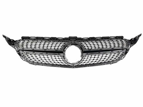 Решітка радіатора Diamond Silver Mercedes C-Class W205 2019-2021