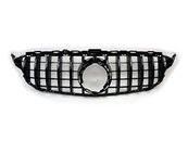 Решітка радіатора GT Panamericana чорна глянцева Mercedes C-Class W205 2019-2021