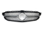 Решітка радіатора Diamond Silver Mercedes C-Class W205 2015-2018