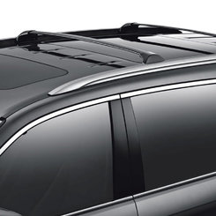 Поперечки (чорні) на рейлінги Acura MDX 2014-2020 алюміній 2шт
