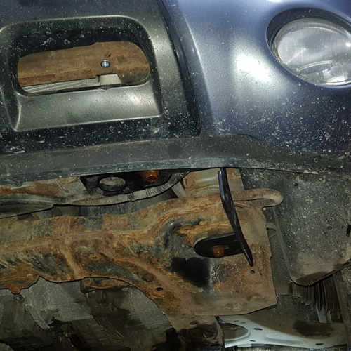 Кенгурятник WT003 (нерж.) для Hyundai Santa Fe 2 2006-2012.