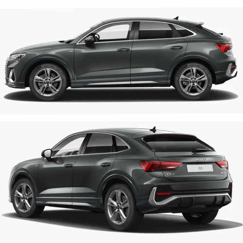 Бризковики Audi Q3 SPORTBACK S-line 2020 - комплект 4 шт.