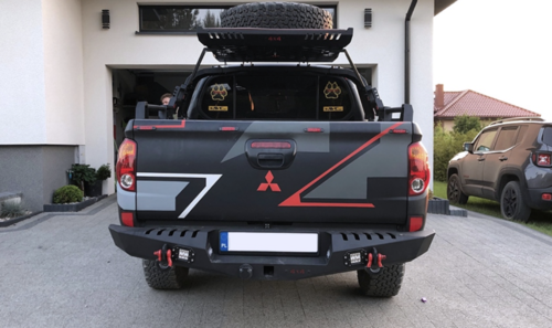 Задній силовий бампер Dakar для Mitsubishi L200 2006-2009