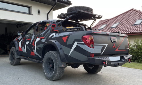 Задній силовий бампер Dakar для Mitsubishi L200 2006-2009