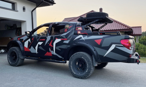 Задній силовий бампер Dakar для Mitsubishi L200 2006-2009