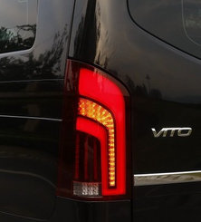 Задняя оптика черная LED для Mercedes Benz Vito V-Class W447 2015-