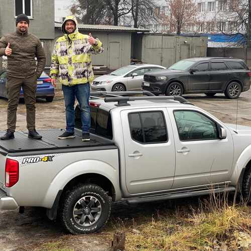 Алюмінієва кришка двосекційна (чорна) на кузов для Ford Ranger