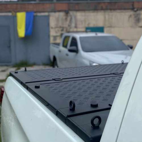 Алюмінієва кришка двосекційна (чорна) на кузов для Ford Ranger