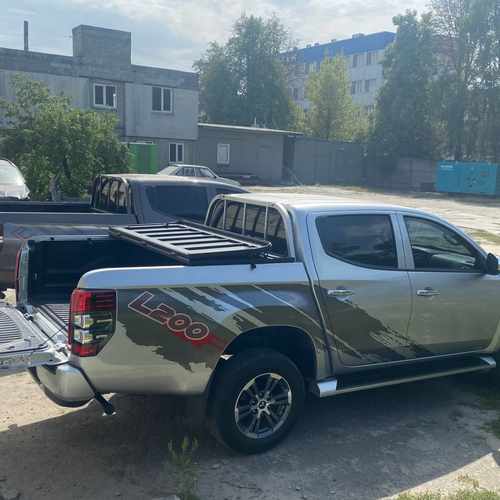 Алюмінієва кришка двосекційна (чорна) на кузов для Ford Ranger
