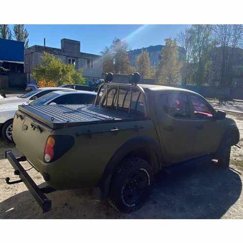 Алюмінієва кришка двосекційна (чорна) на кузов для Ford Ranger