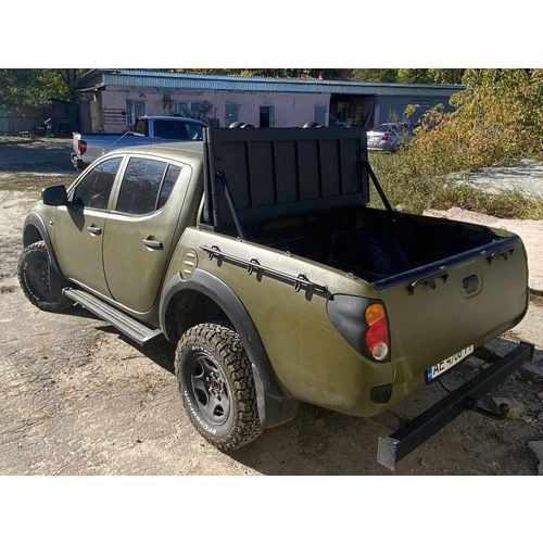 Алюмінієва кришка двосекційна (чорна) на кузов для Ford Ranger