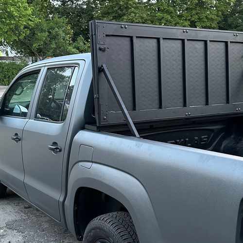Алюмінієва кришка двосекційна (чорна) на кузов для Ford Ranger