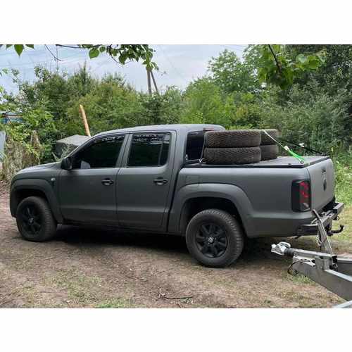 Алюмінієва кришка двосекційна (чорна) на кузов для Ford Ranger