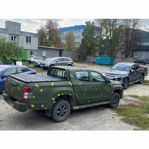 Алюмінієва кришка двосекційна (чорна) на кузов для Ford Ranger